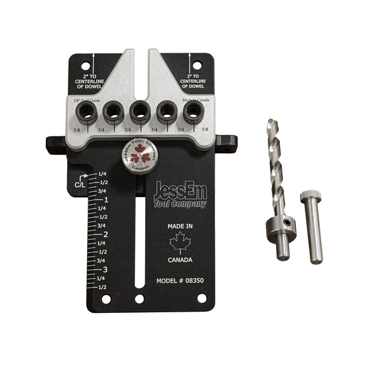 3/8" Dowelling Jig with Main Body and Mounting Angle