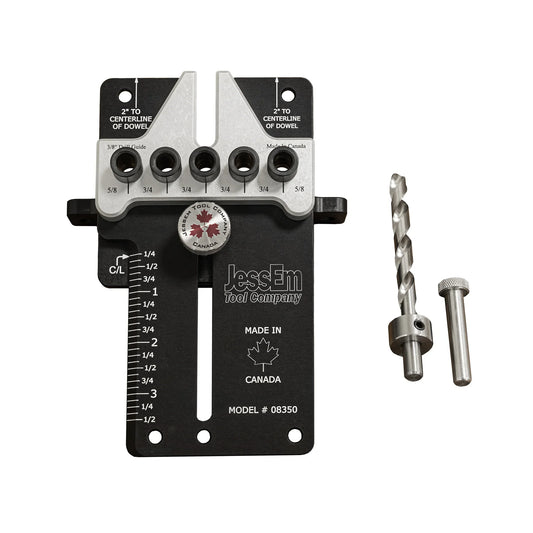JessEm 3/8" Precision Dowelling Jig - CNC Aluminum Dowel Jig
