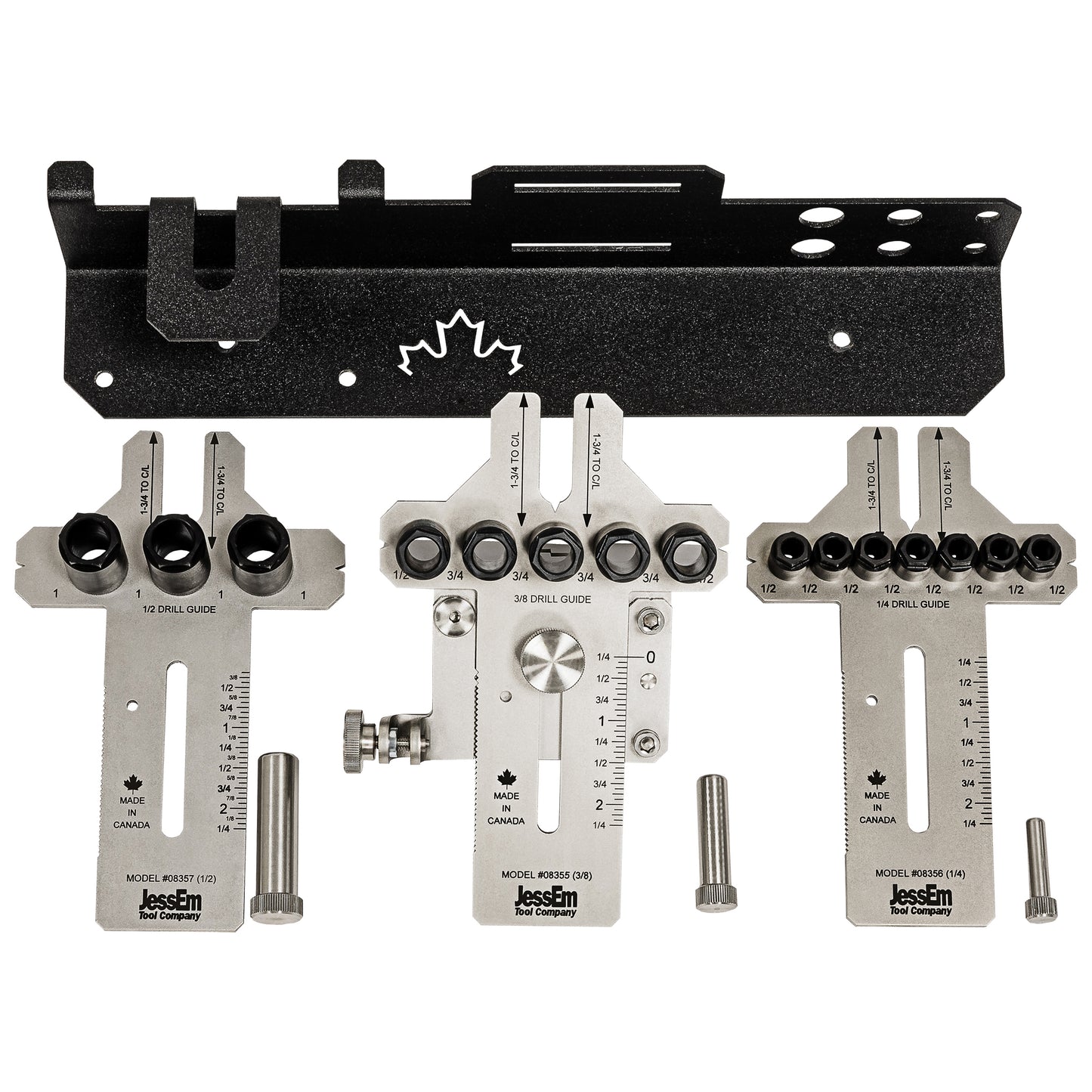 JessEm Stainless Steel Doweling Jig - Precision Dowel Joinery System