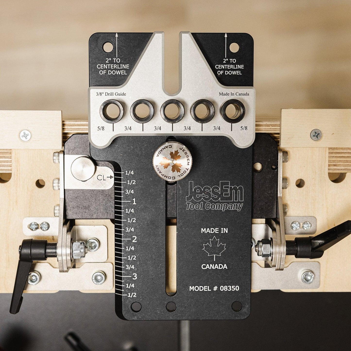 Dowelling Jig Mounting Plate for Workstation