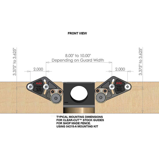 Shop Made Fence Mounting Kit for Clear-Cut Stock Guides